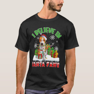 T-shirt Je Crois En Père Noël Paws Amusant Père Noël Pit b