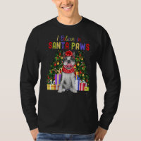 Je Crois En Père Noël Paws Mignon Chien De Fer Fra