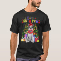 Je Crois En Père Noël Paws Mignon Chien De Fer Fra
