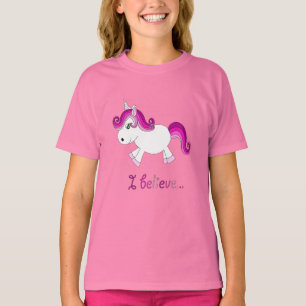 T-shirt Je crois en rose