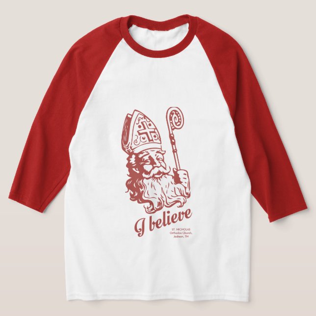 T-shirt Je crois en saint Nicolas (Poser)