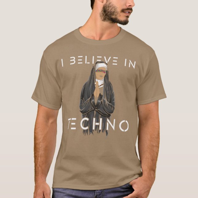 T-shirt Je crois enechno drôle (Devant)
