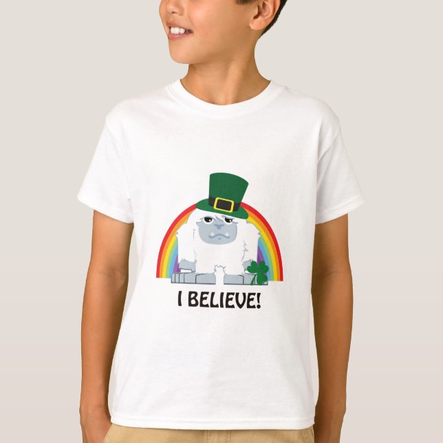 T-shirt Je Crois ! Leprechaun Yeti (Devant)