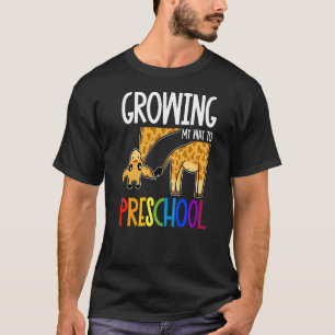 T-shirt Je Crois Mon Chemin Vers Le Pré-École Retour À L'É