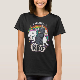 T-shirt Je crois que rbg unicorn féministe