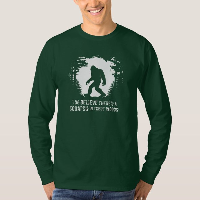 T-shirt Je crois qu'il y a un Squatch dans la pièce en t (Devant)