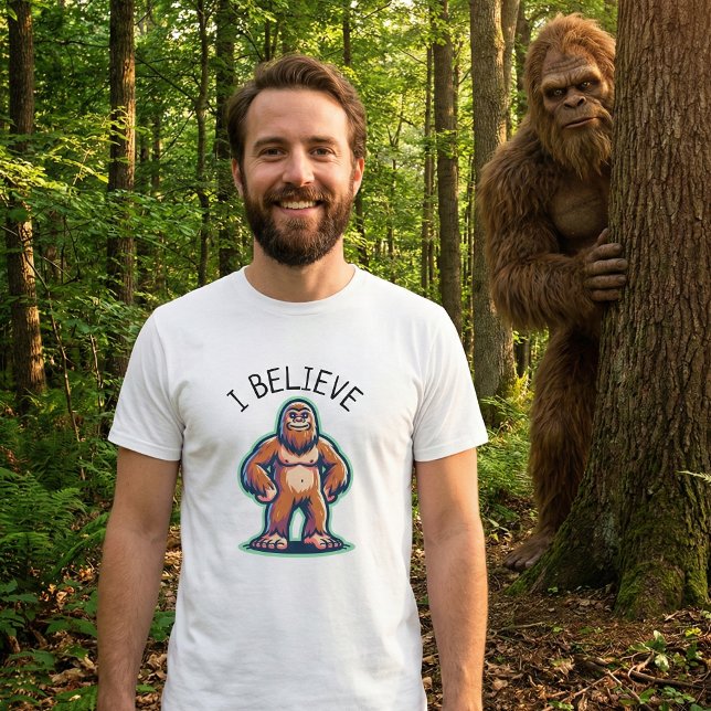 T-shirt Je crois Sasquatch Bigfoot (Créateur téléchargé)