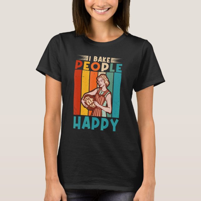 T-shirt Je Cuis Les Gens Cuisinier Baker (Devant)