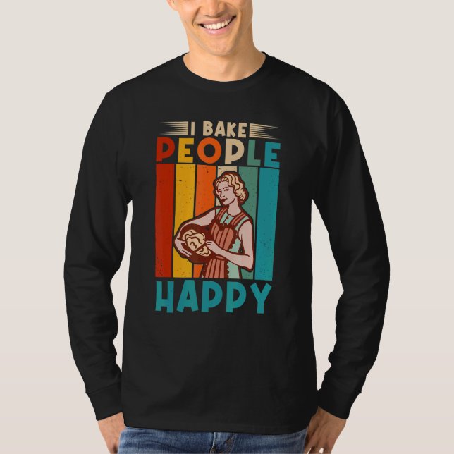 T-shirt Je Cuis Les Gens Cuisinier Baker (Devant)