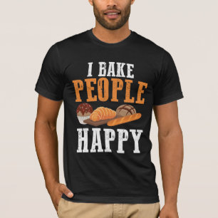 T-shirt Je Cuis Les Gens Heureux Chef Pâtissier Baker