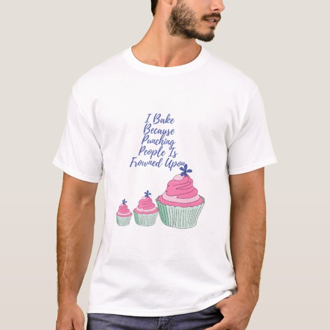 T-shirt Je Cuis Parce Que Puncher Les Gens Est Congelé Sur (Devant)