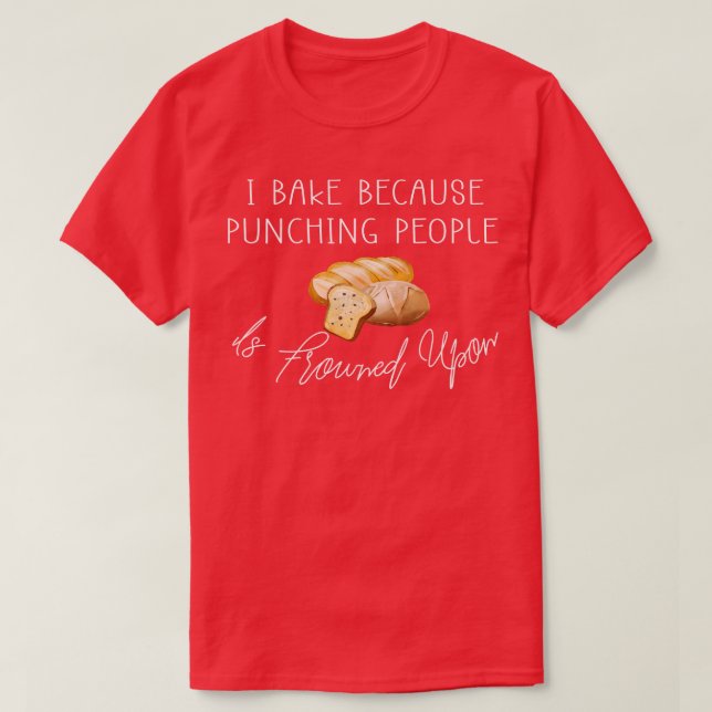 T-shirt Je Cuis Parce Que Puncher Les Gens Est Froid Sur L (Design devant)