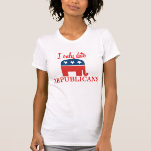 T-shirt Je date seulement des républicains réservoir