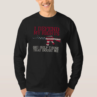 T-shirt Je défends mes droites