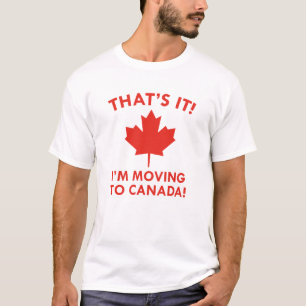 T-shirt Je déménage au Canada