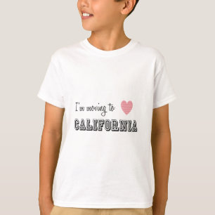 T-shirt Je déménage en Californie