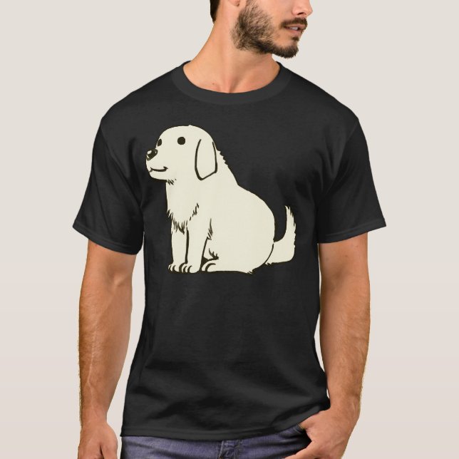 T-shirt Je dessine le chien blanc de chiyo chan tadakichi- (Devant)