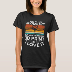 T-shirt Je Détestais La Géométrie Mais Maintenant Que Je P