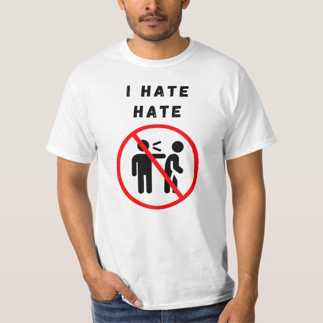 T-shirt Je déteste (Devant)