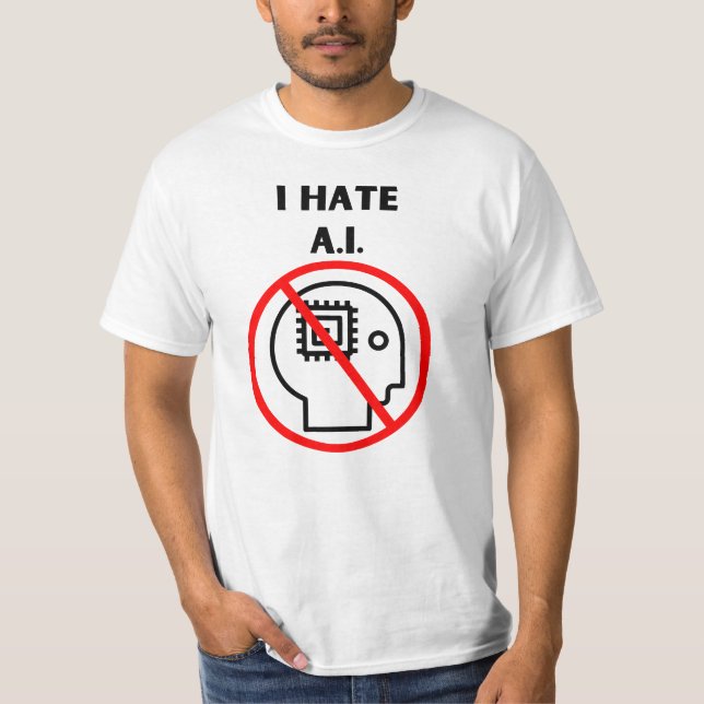 T-shirt Je déteste A.I. (Devant)