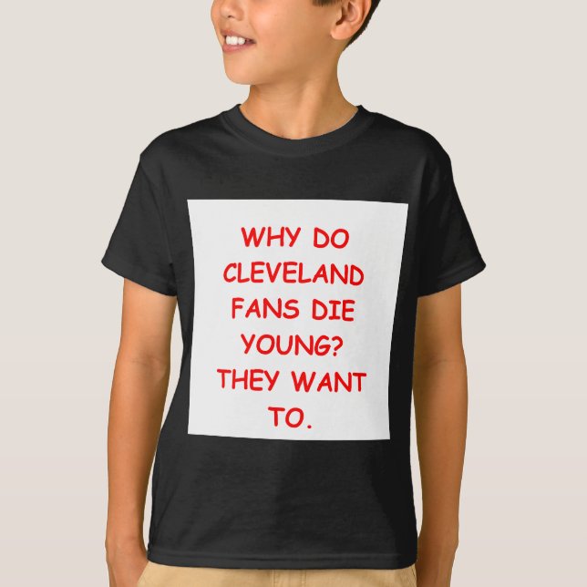 T-shirt je déteste Cleveland (Devant)