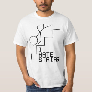 T-shirt Je déteste des escaliers