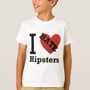 T-shirt Je déteste des hippies
