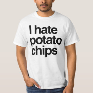T-shirt Je déteste des pommes chips