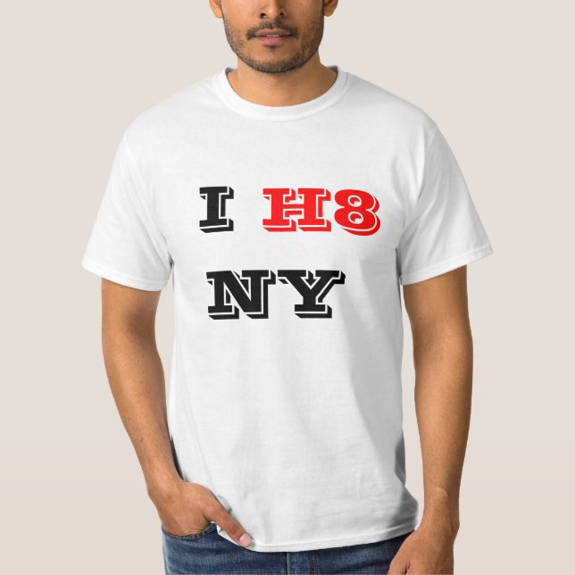 T-shirt Je déteste la chemise de New York (Devant)