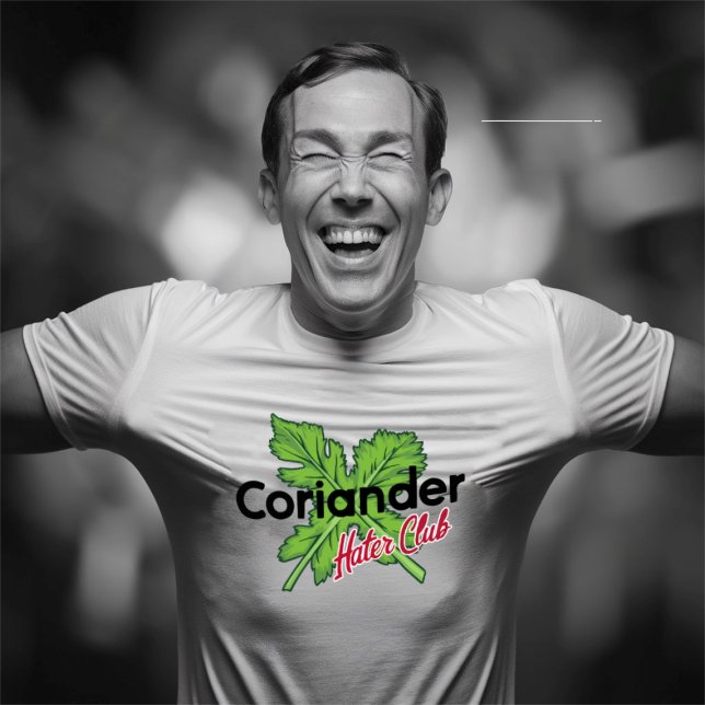 T-shirt Je déteste la coriandre / le cilantro (Coriander hater club funny tshirt gift
)
