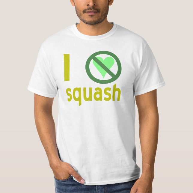 T-shirt Je déteste la courge, pas d'amour (Devant)