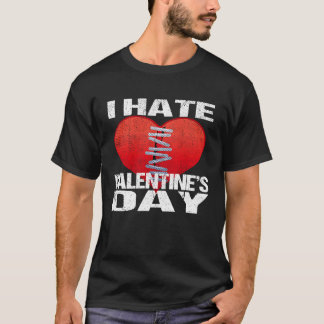 T-shirt Je déteste la Saint-Valentin Hommes Femmes