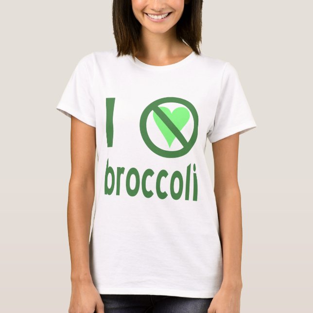 T-shirt Je déteste le brocoli (Devant)
