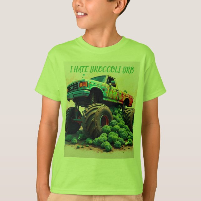 T-shirt Je déteste le brocoli mec (Devant)