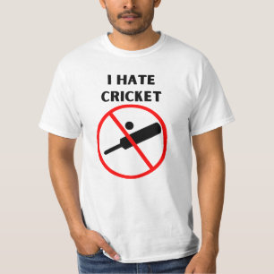 T-shirt Je déteste le cricket