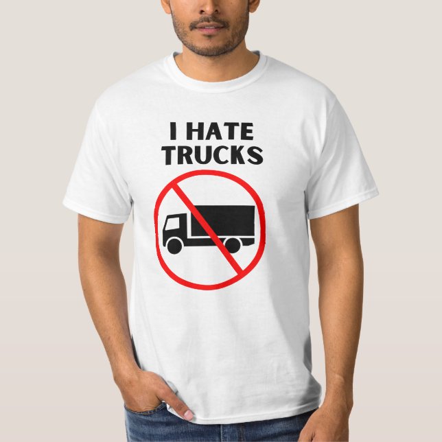 T-shirt Je déteste les camions (Devant)