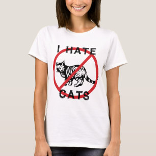 T-shirt Je déteste les chats