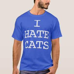 T-shirt Je déteste les chats