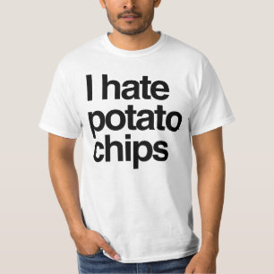 T-shirt Je déteste les chips