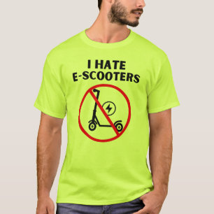 T-shirt Je déteste les E-Scooters