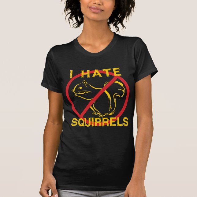 T-shirt Je déteste les écureuils (Devant)