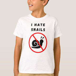 T-shirt Je déteste les escargots