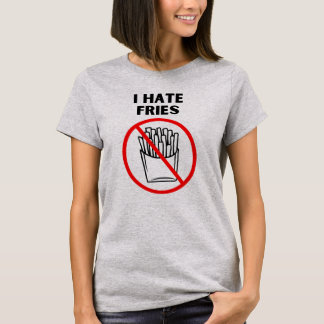 T-shirt Je déteste les frites