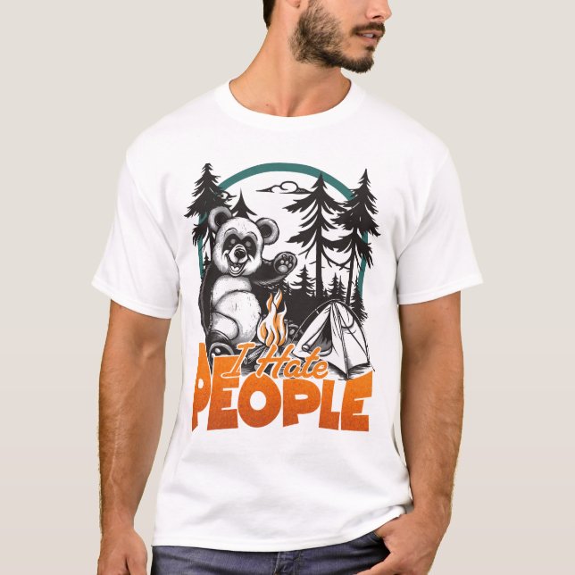 T-shirt Je déteste les gens (Devant)