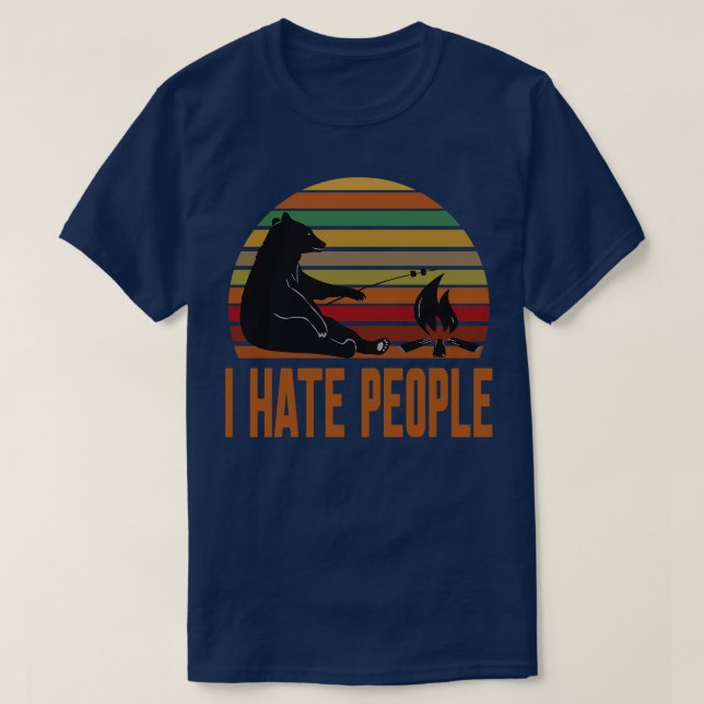 T-shirt Je déteste les gens (Design devant)