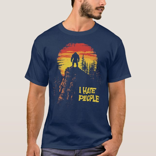 T-shirt Je déteste les gens (Devant)