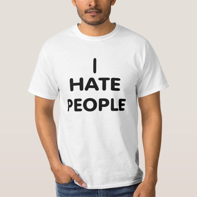 T-shirt Je déteste les gens. (Devant)