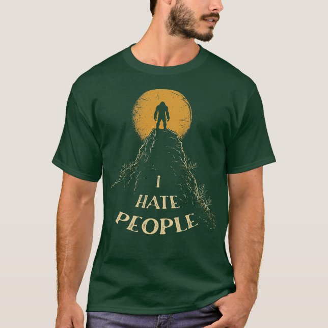 T-shirt Je déteste les gens 1 (Devant)