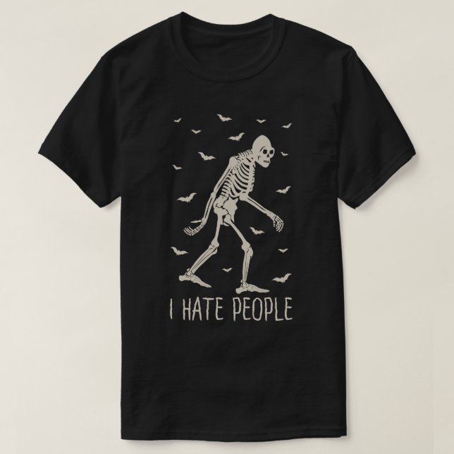 T-shirt Je déteste les gens 3 (Design devant)
