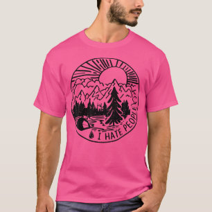 T-shirt Je Déteste Les Gens Que J'Aime Camping